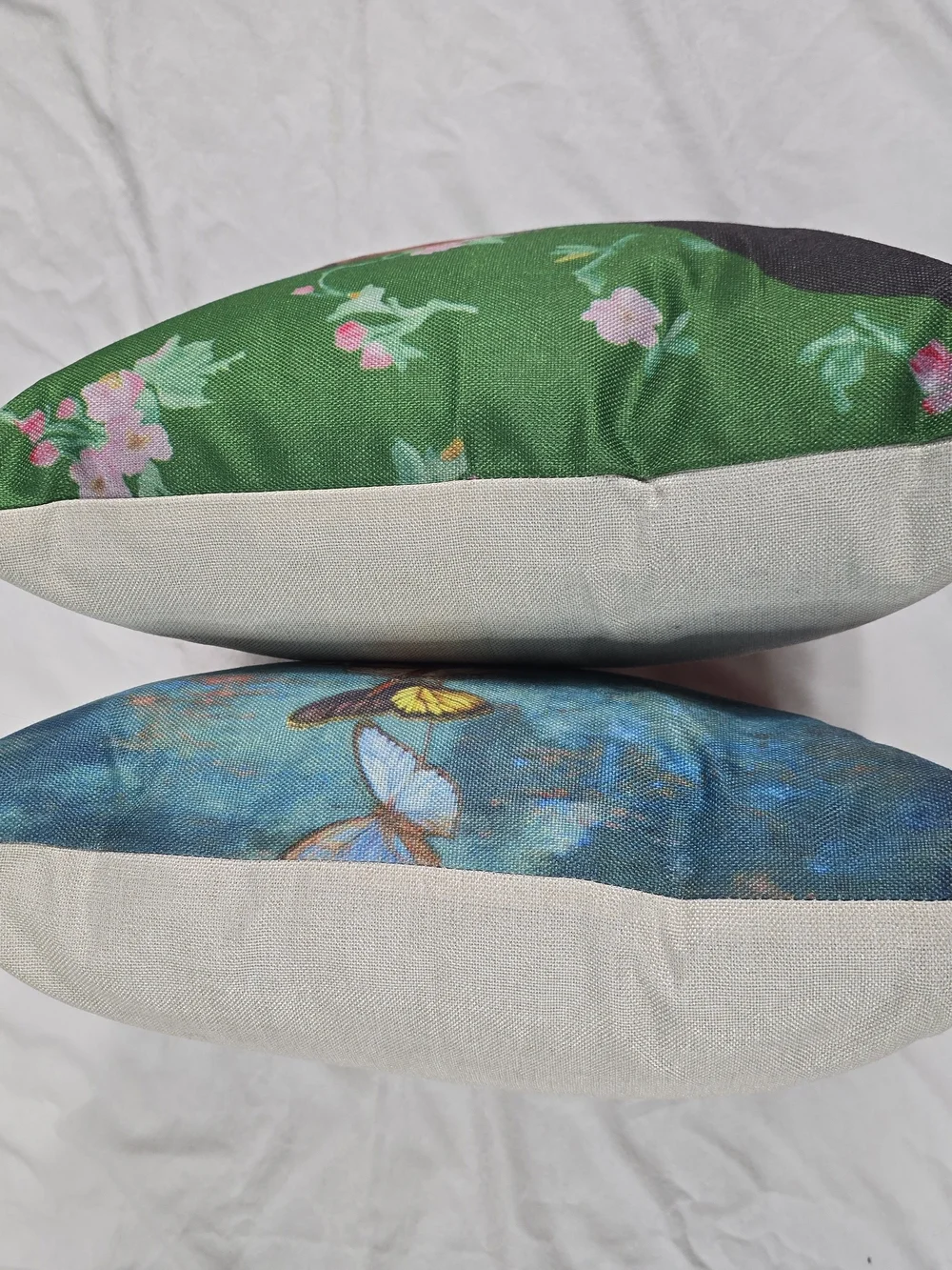 Source Unknown Frida Kahlo Art Pillow Covers in Red, Green, Pink